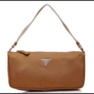 Prada Nylon Nocciola Baguette